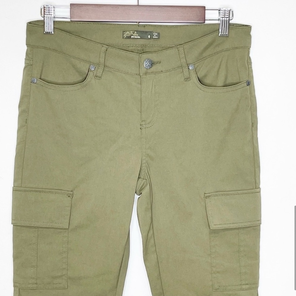 Prana Olive Green Meme Skinny Pant Cargo - Picture 12 of 12